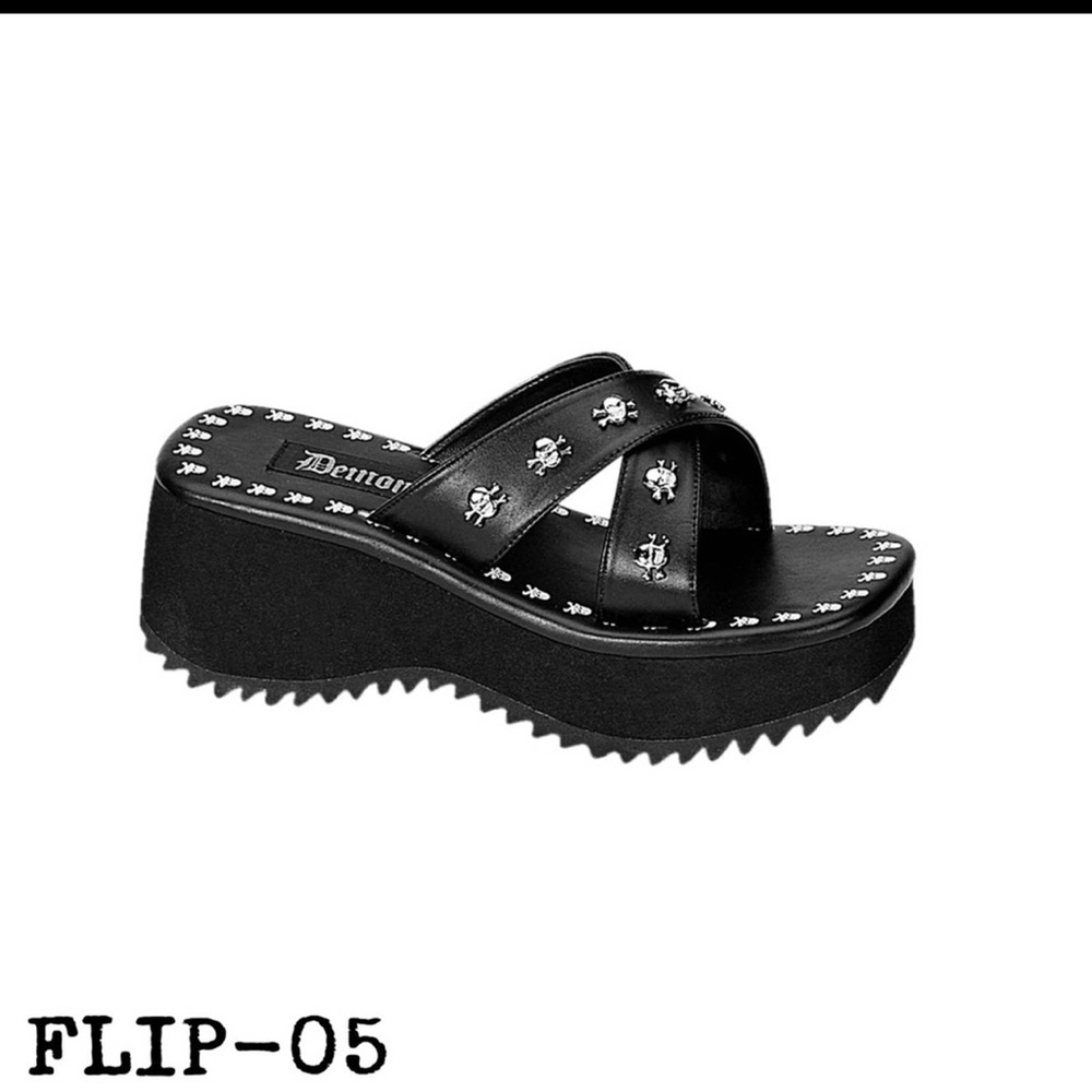 Demonia flip-o5 sandals size 10